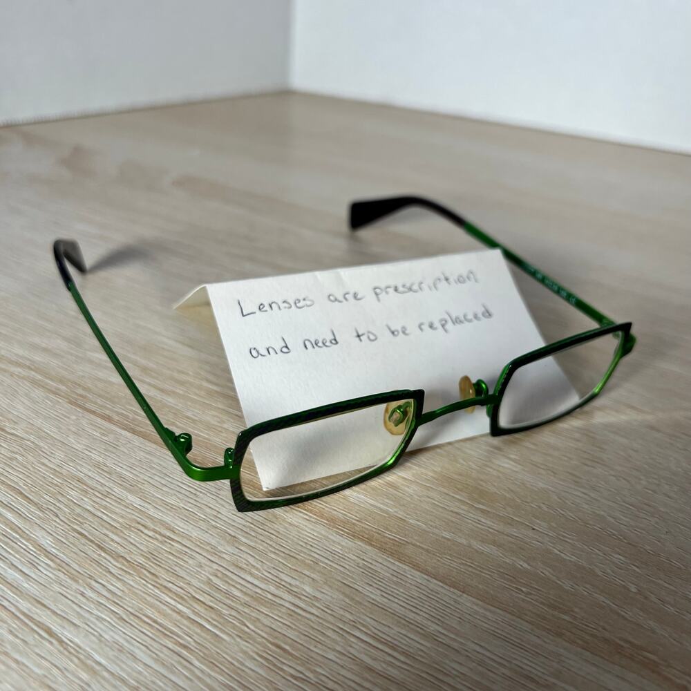 RARE! Lafont Issy & LA Scott 491 Eyeglasses Green Metal Frames 41-24-135